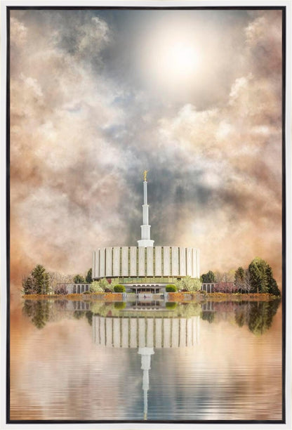 Millennial Reflection Provo Utah Temple