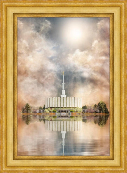 Millennial Reflection Provo Utah Temple