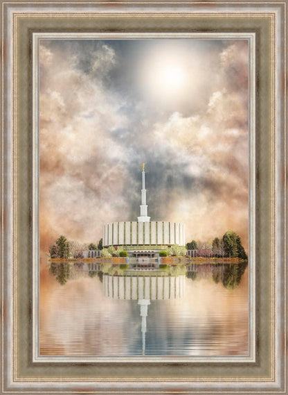 Millennial Reflection Provo Utah Temple