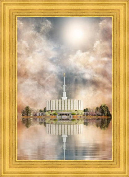 Millennial Reflection Provo Utah Temple