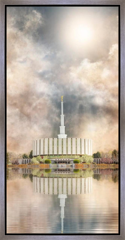 Millennial Reflection Provo Utah Temple