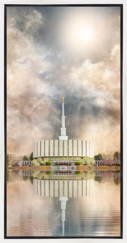 Millennial Reflection Provo Utah Temple