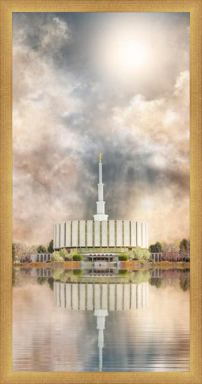 Millennial Reflection Provo Utah Temple