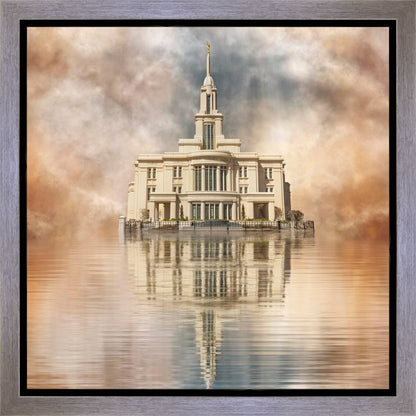 Millennial Reflection Payson Utah Temple