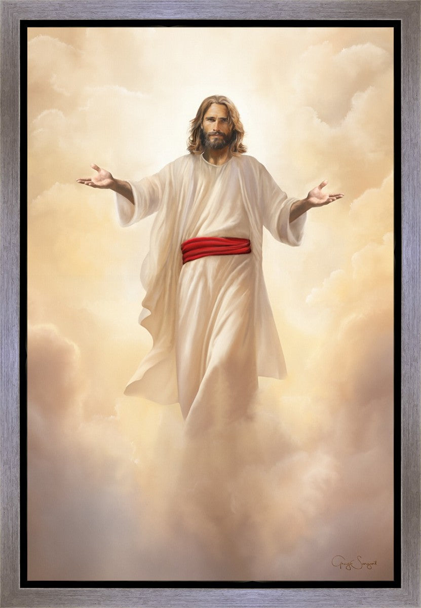 Clouds of Glory by Greg Sargent Jesus Christ wearing white robes