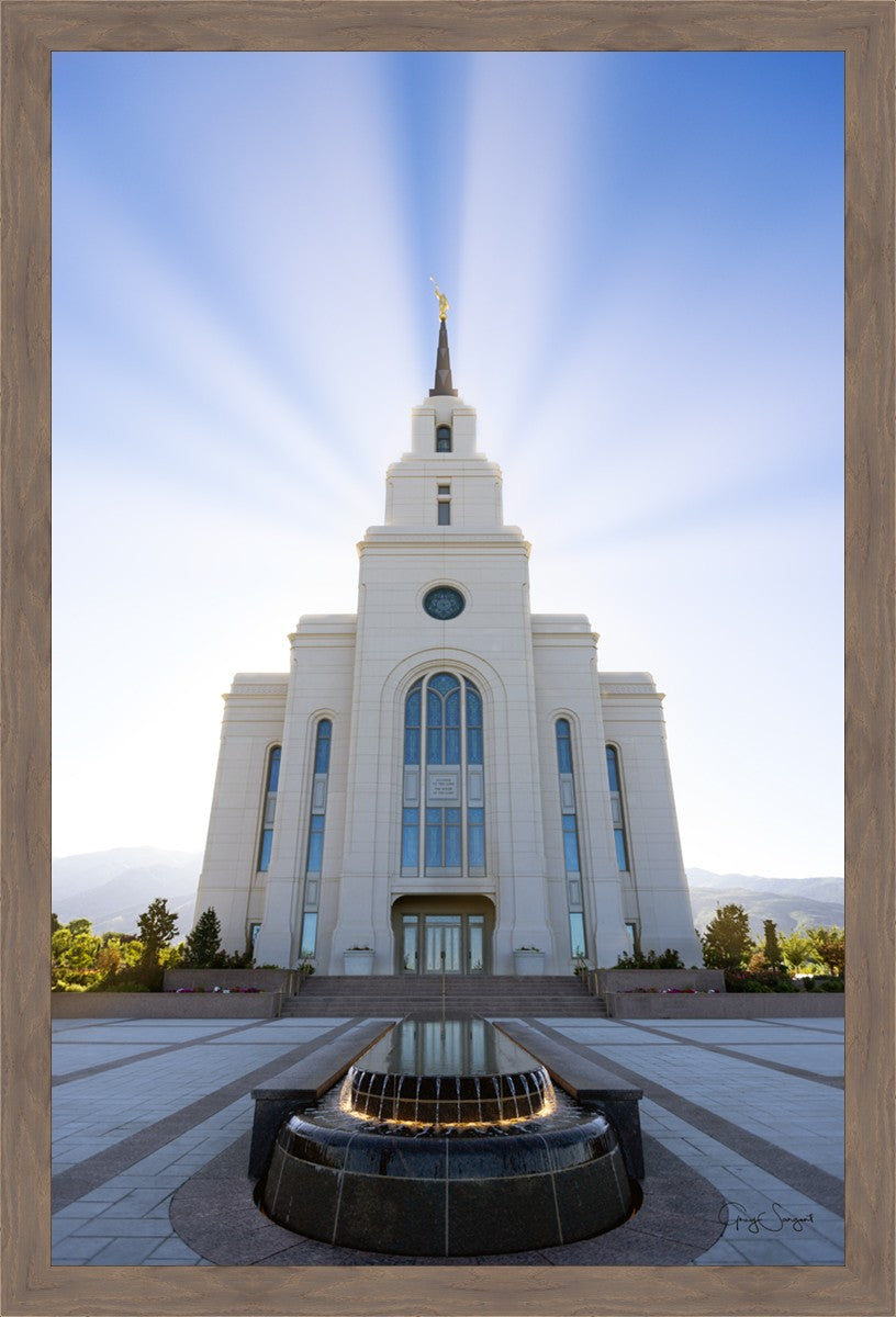 Layton Utah Beams of Glory Large Wall Art