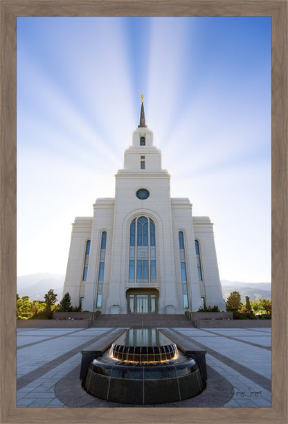 Layton Utah Beams of Glory Large Wall Art