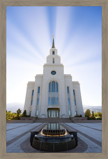 Layton Utah Beams of Glory Large Wall Art
