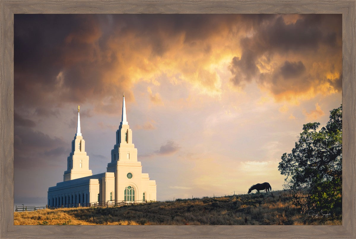 Layton Utah Celestial Sunrise Large Wall Art