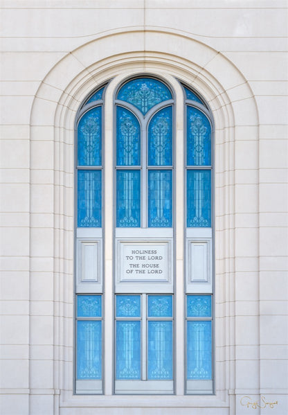 Layton Utah Holiness to the Lord Large Wall Art Gallery Wrap