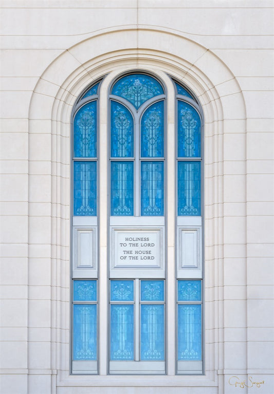 Layton Utah Holiness to the Lord Large Wall Art Gallery Wrap