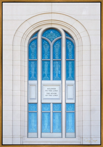Layton Utah Holiness to the Lord Large Wall Art Gallery Wrap