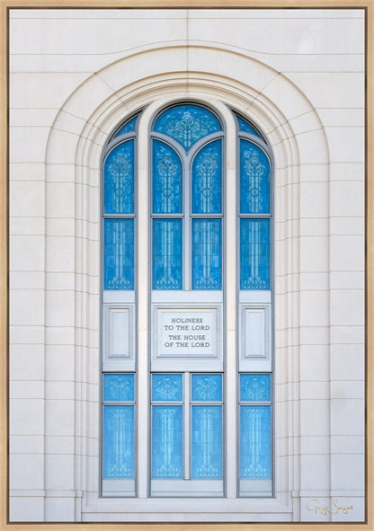 Layton Utah Holiness to the Lord Large Wall Art Gallery Wrap