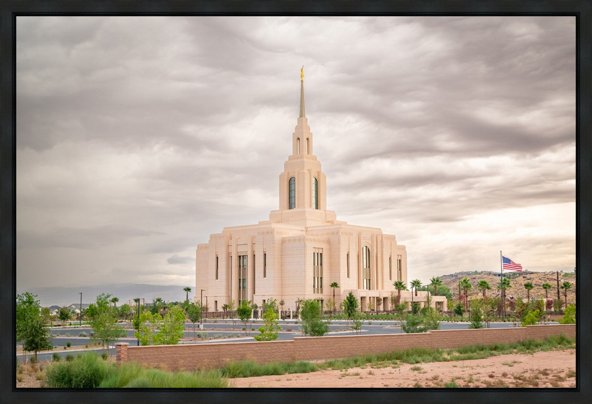 Red Cliffs Utah Dusty Sunset