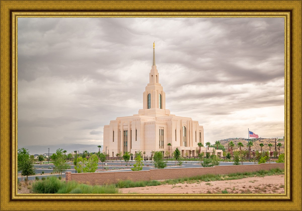 Red Cliffs Utah Dusty Sunset