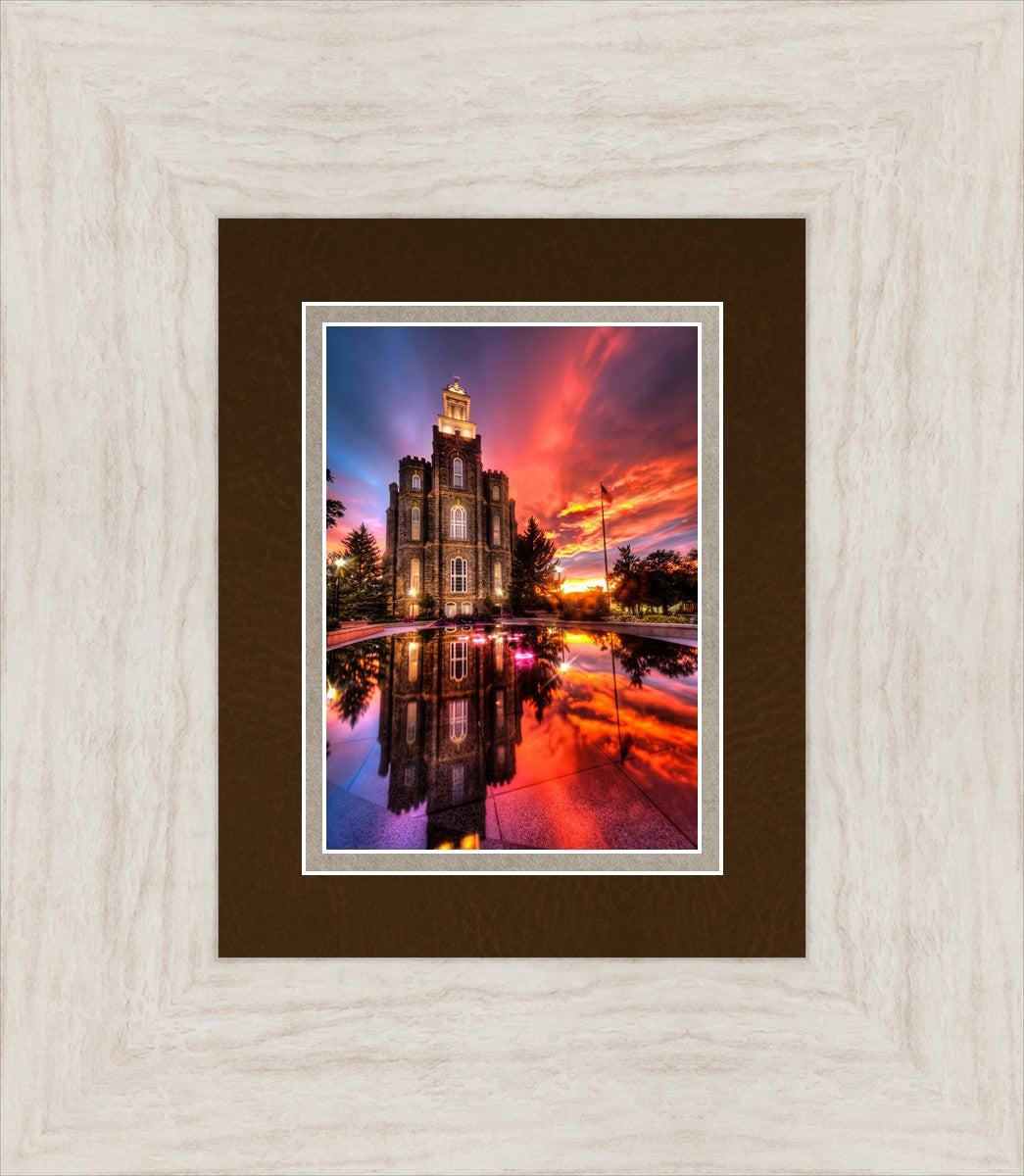 Logan Utah Fiery Sunset