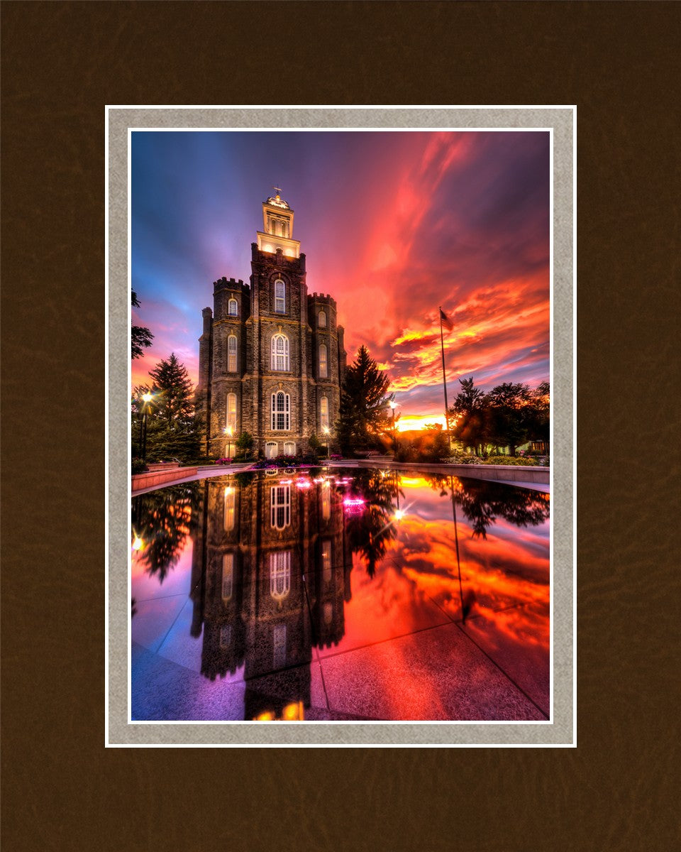 Logan Utah Fiery Sunset