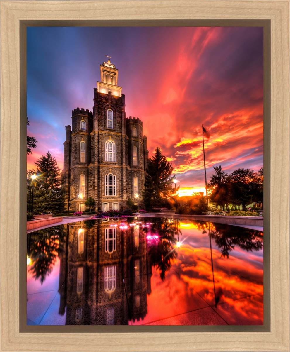 Logan Utah Fiery Sunset