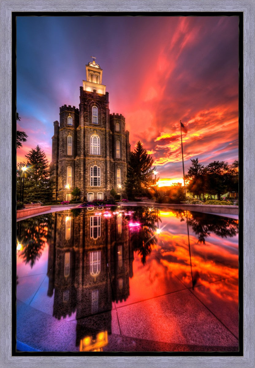 Logan Utah Fiery Sunset