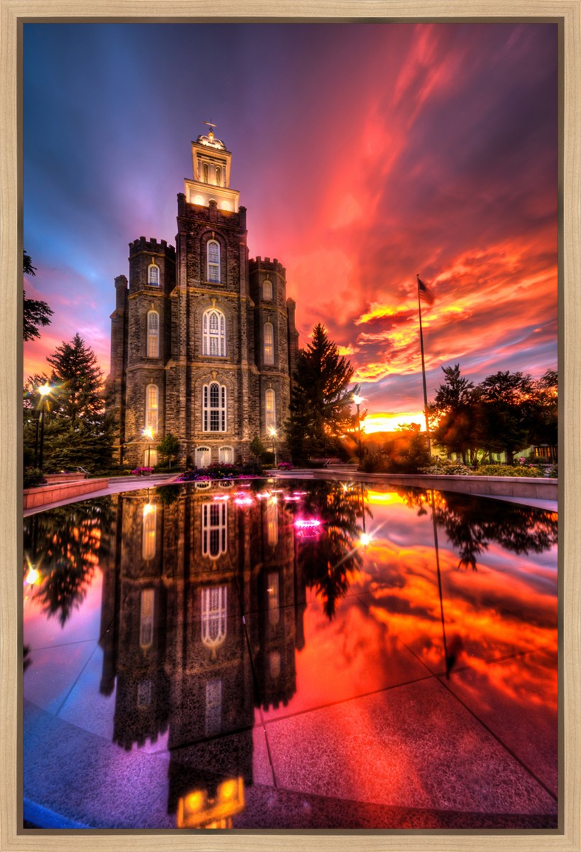 Logan Utah Fiery Sunset
