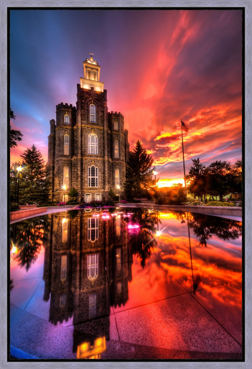 Logan Utah Fiery Sunset