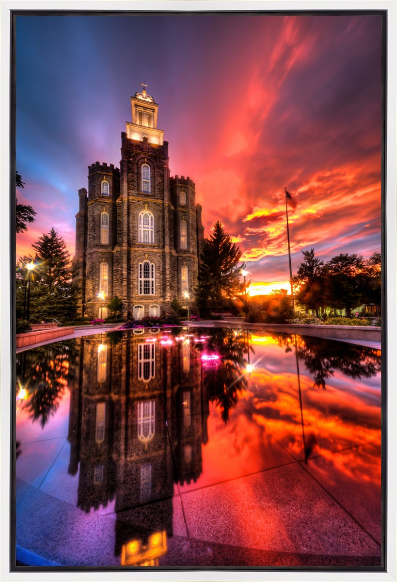 Logan Utah Fiery Sunset