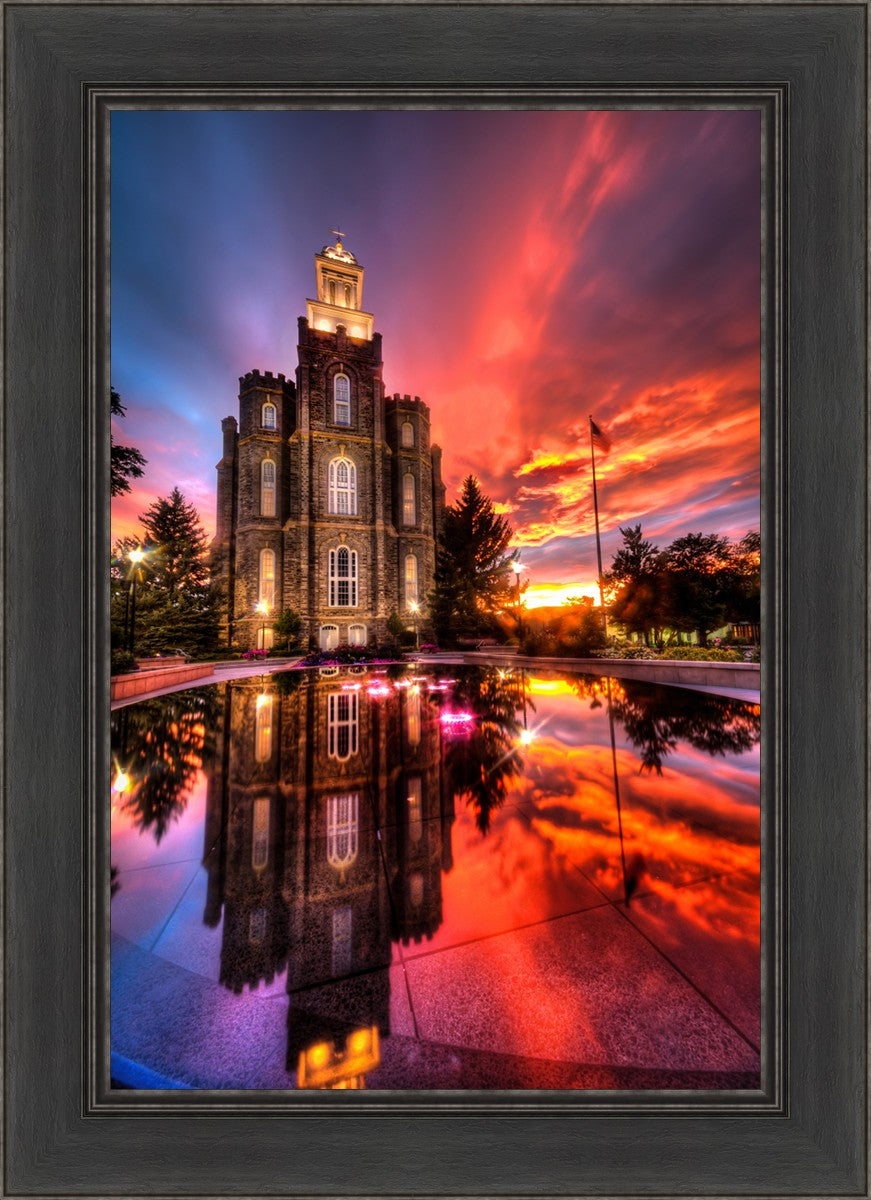 Logan Utah Fiery Sunset