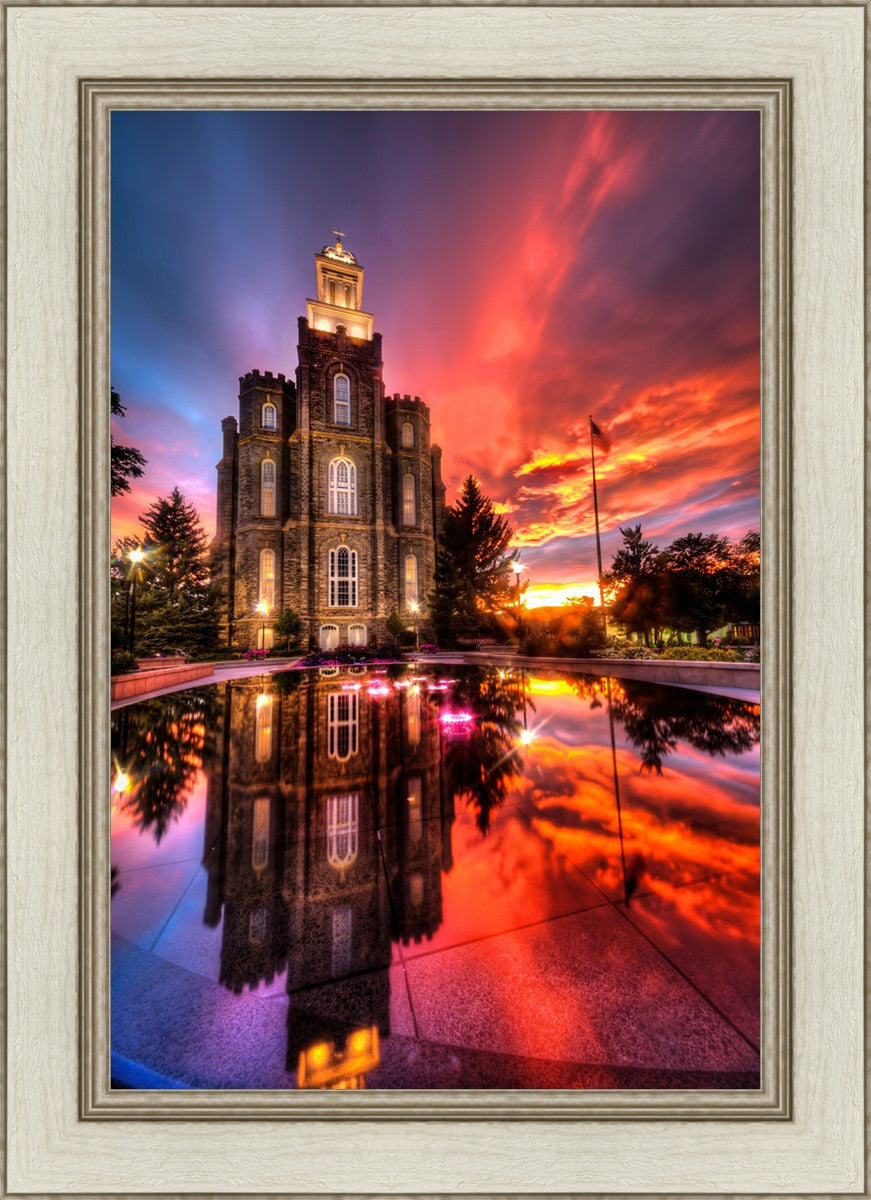 Logan Utah Fiery Sunset