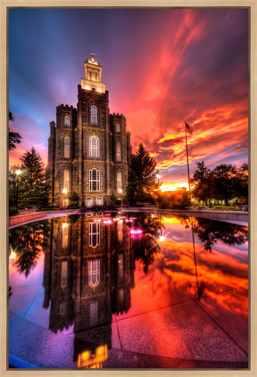 Logan Utah Fiery Sunset