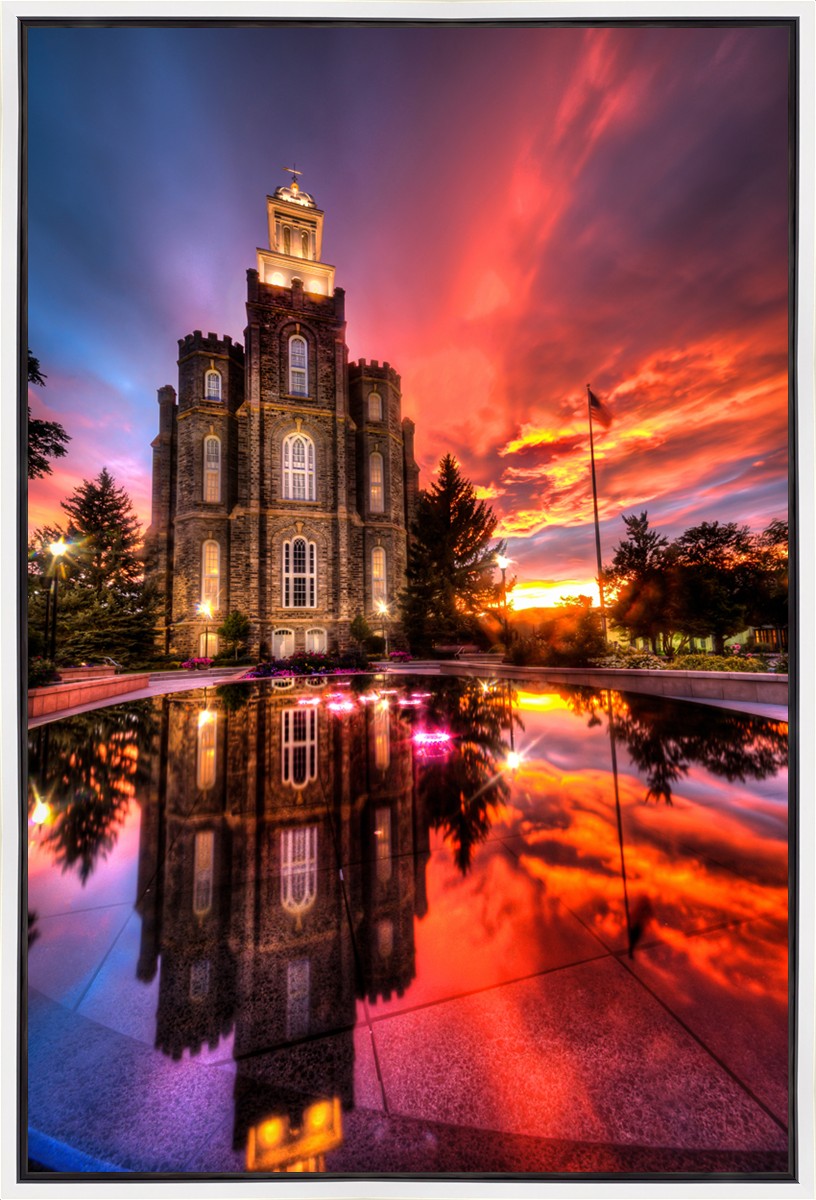 Logan Utah Fiery Sunset
