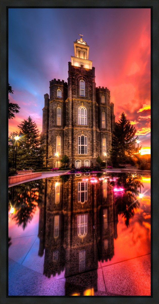 Logan Utah Fiery Sunset