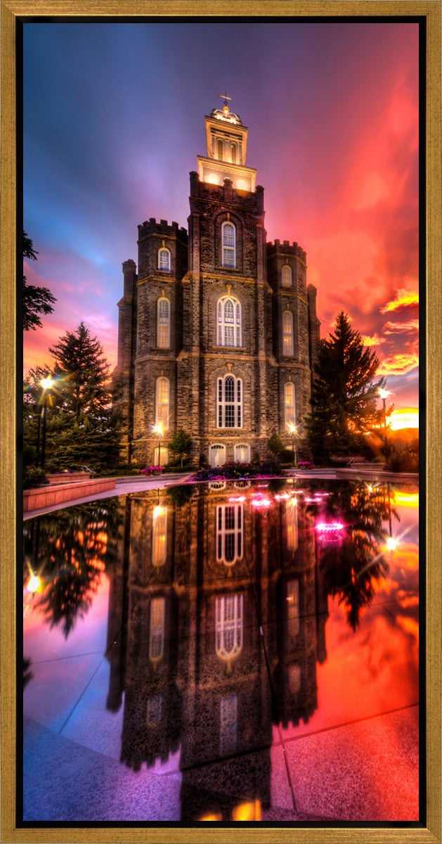 Logan Utah Fiery Sunset