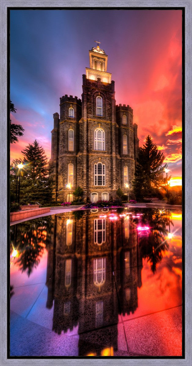 Logan Utah Fiery Sunset