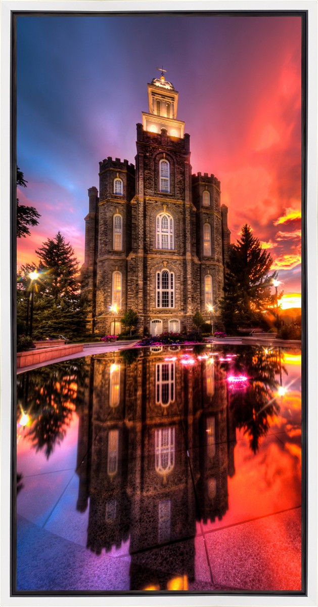 Logan Utah Fiery Sunset