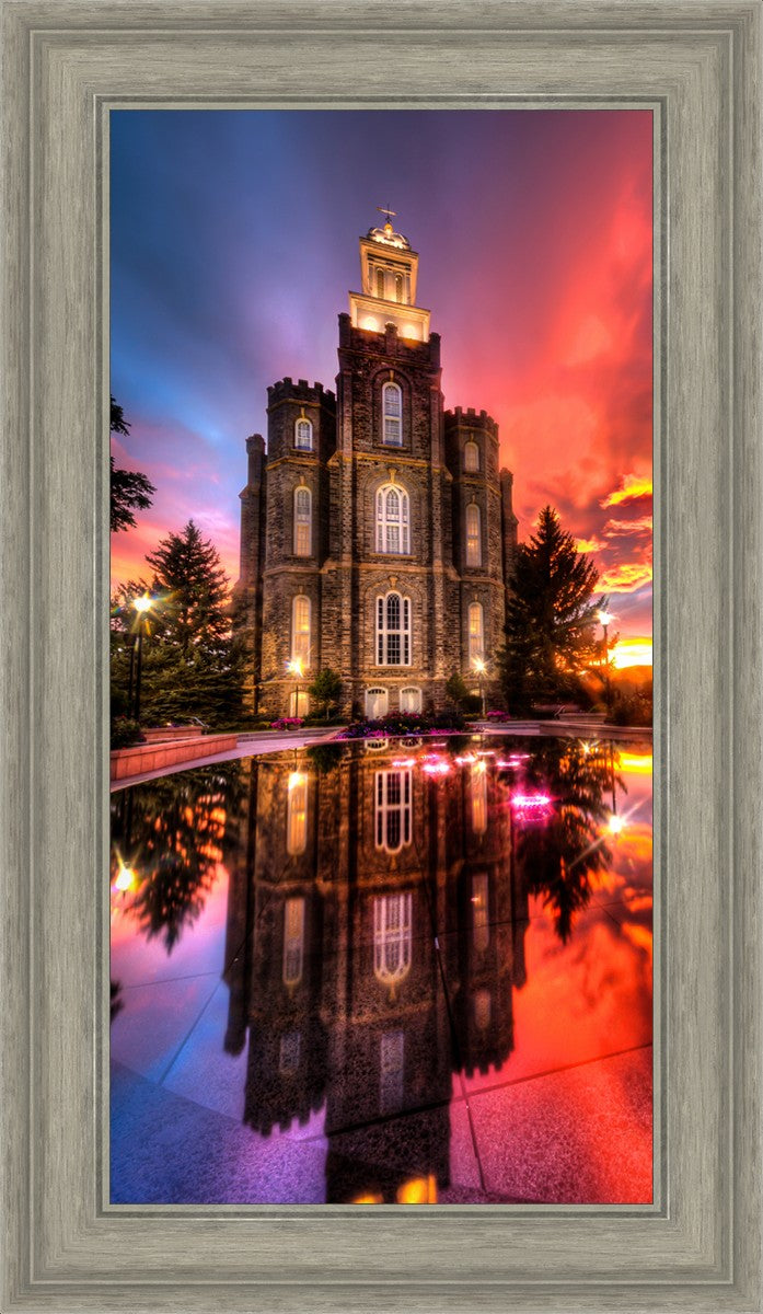 Logan Utah Fiery Sunset