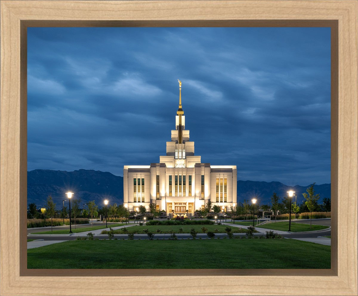 Saratoga Springs Utah Blue Night