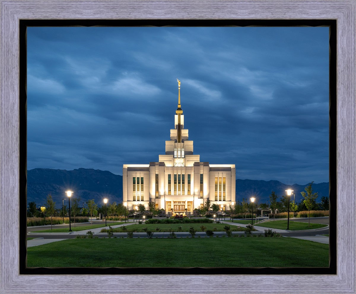 Saratoga Springs Utah Blue Night