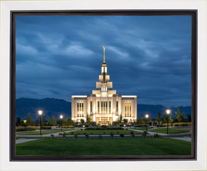 Saratoga Springs Utah Blue Night