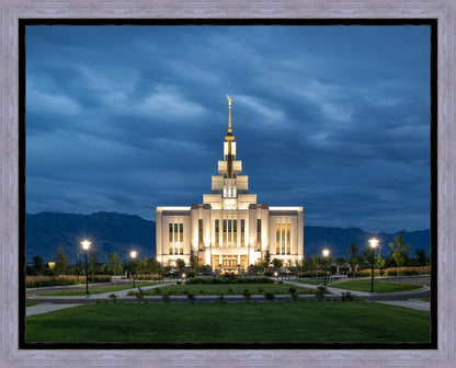 Saratoga Springs Utah Blue Night