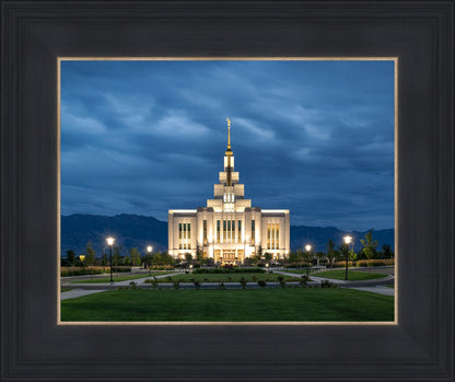 Saratoga Springs Utah Blue Night