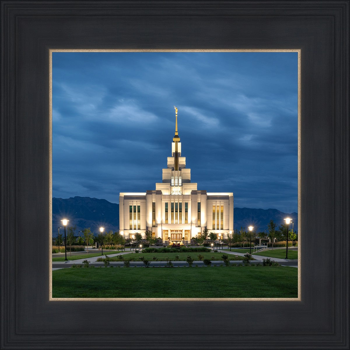 Saratoga Springs Utah Blue Night