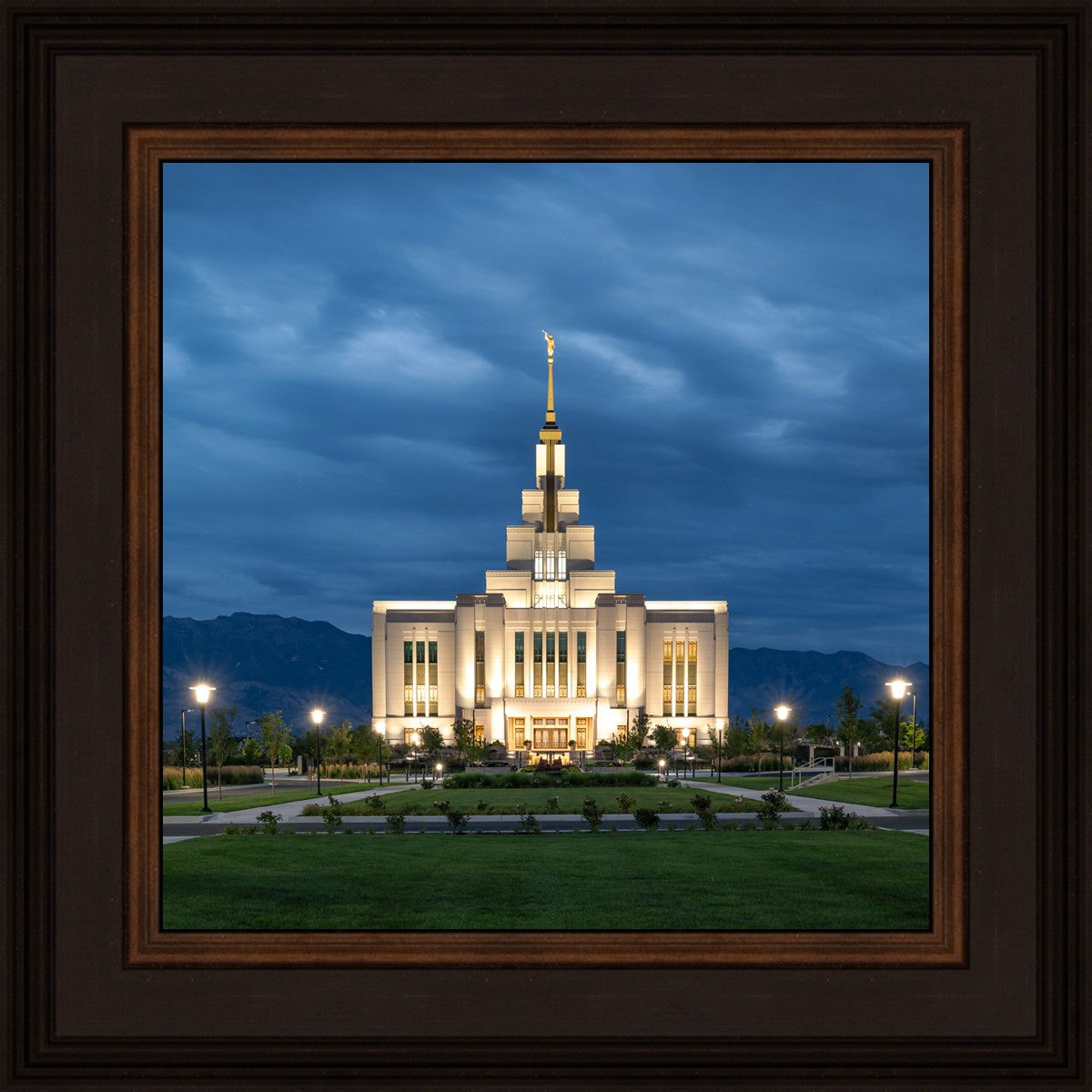 Saratoga Springs Utah Blue Night