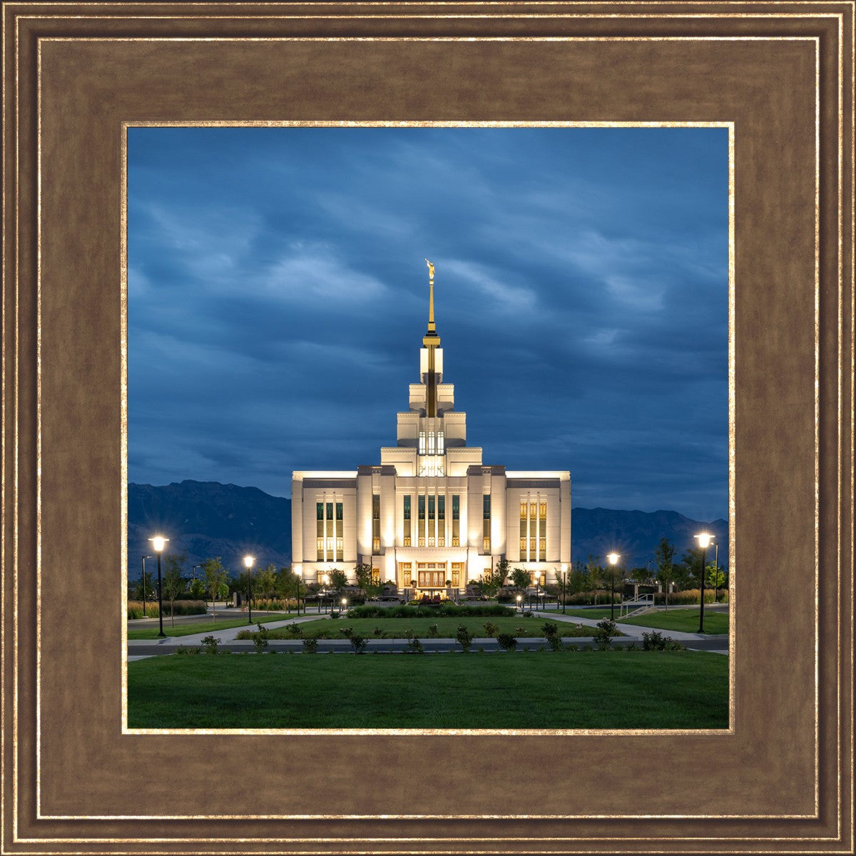 Saratoga Springs Utah Blue Night