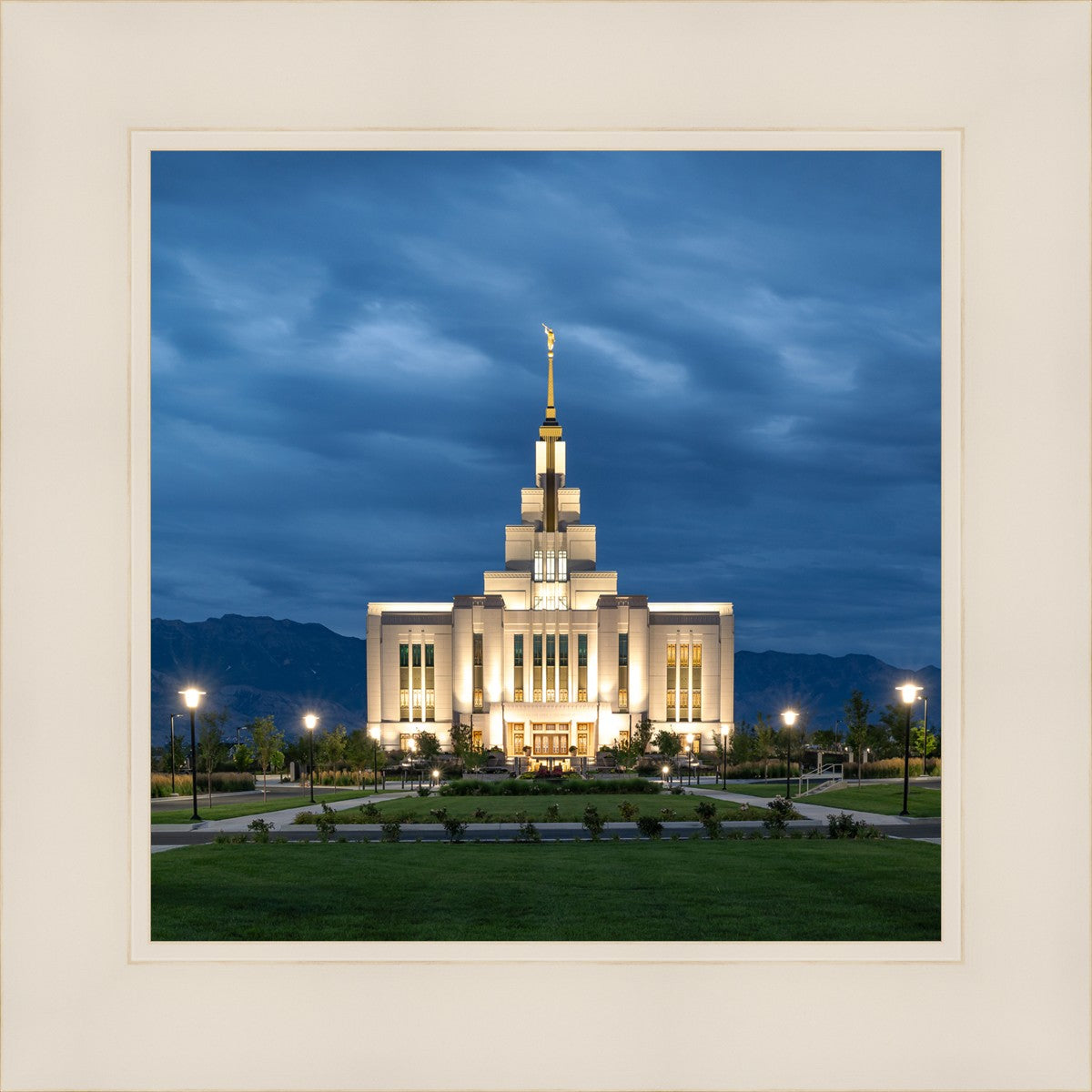 Saratoga Springs Utah Blue Night