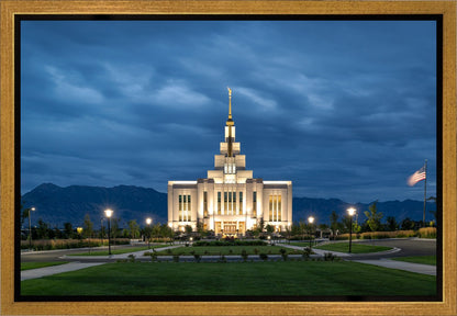 Saratoga Springs Utah Blue Night