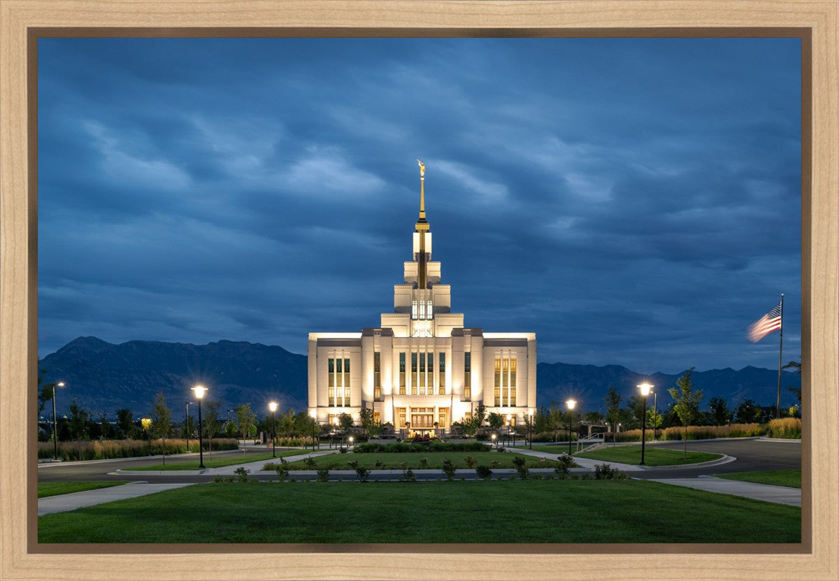 Saratoga Springs Utah Blue Night