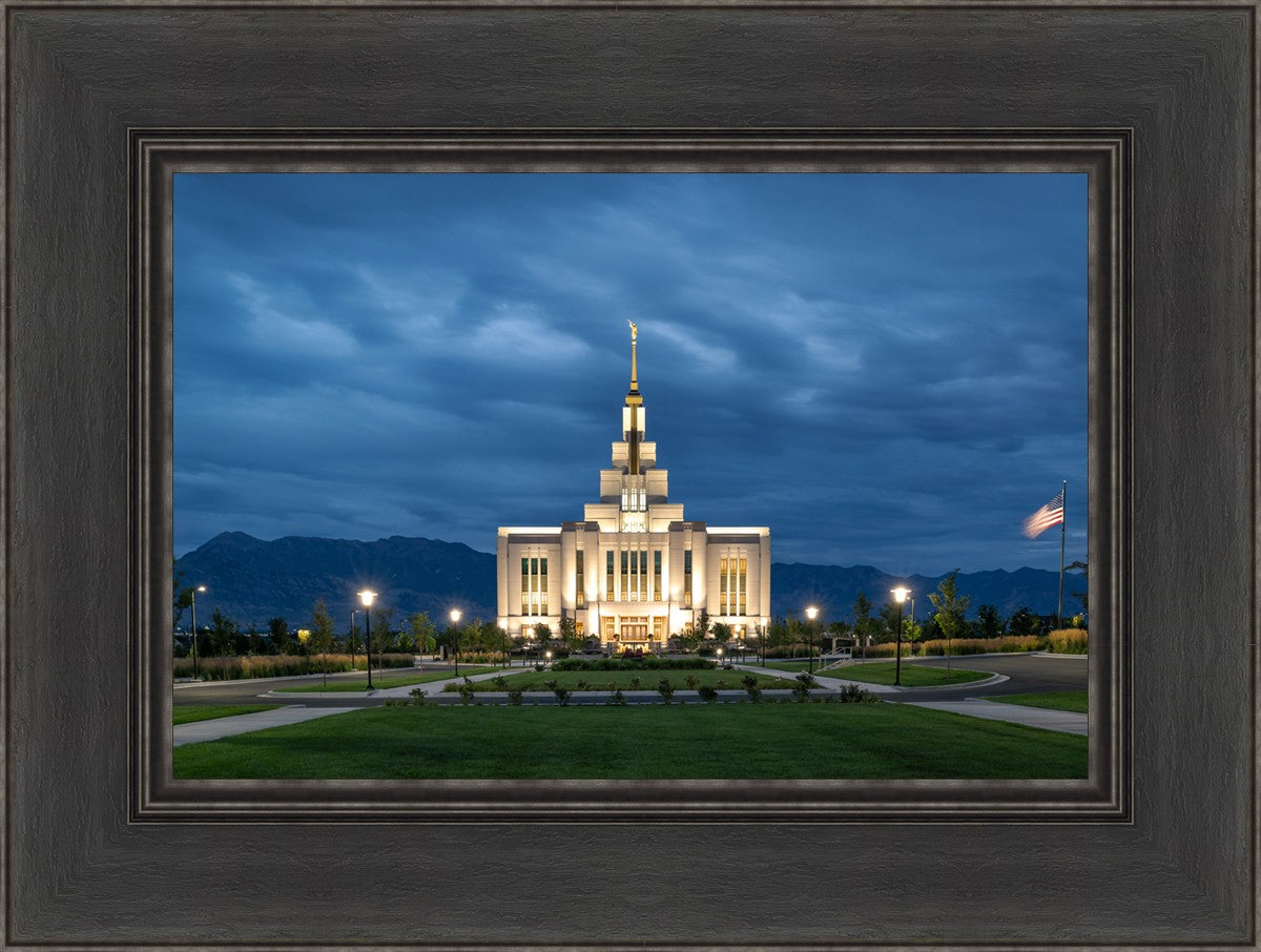 Saratoga Springs Utah Blue Night