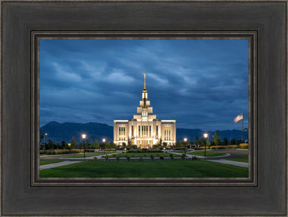 Saratoga Springs Utah Blue Night