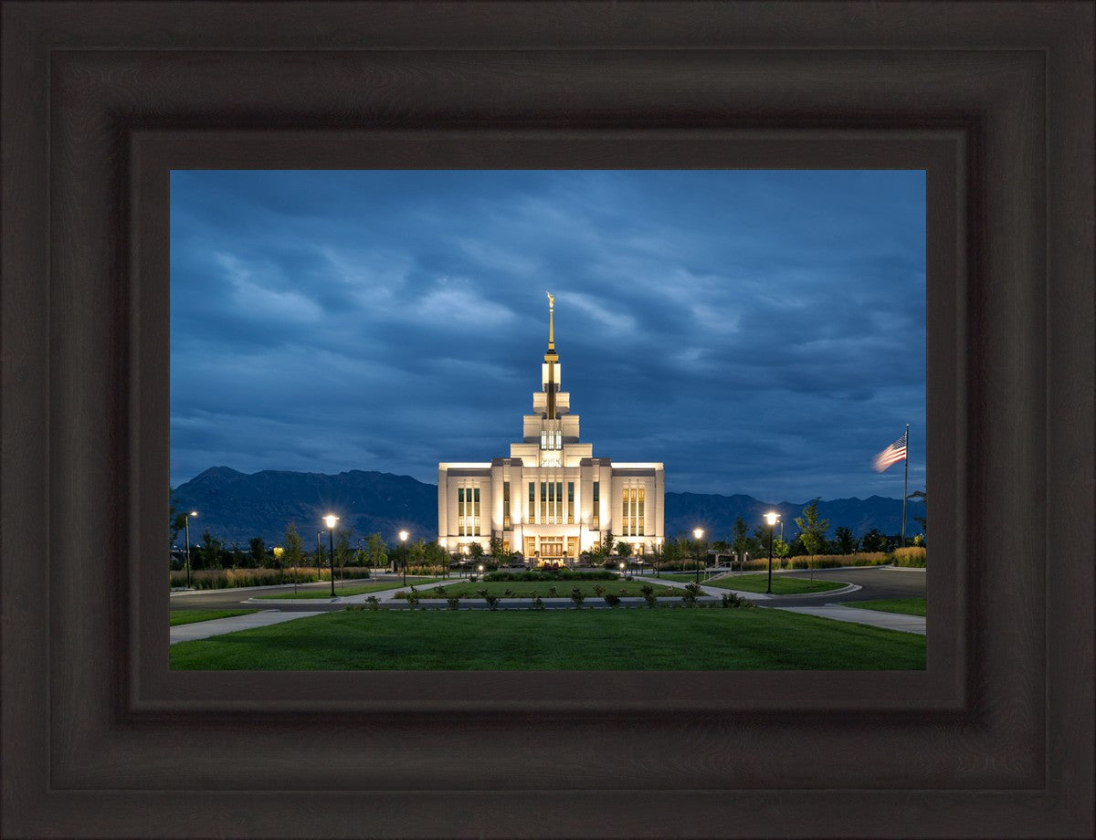 Saratoga Springs Utah Blue Night