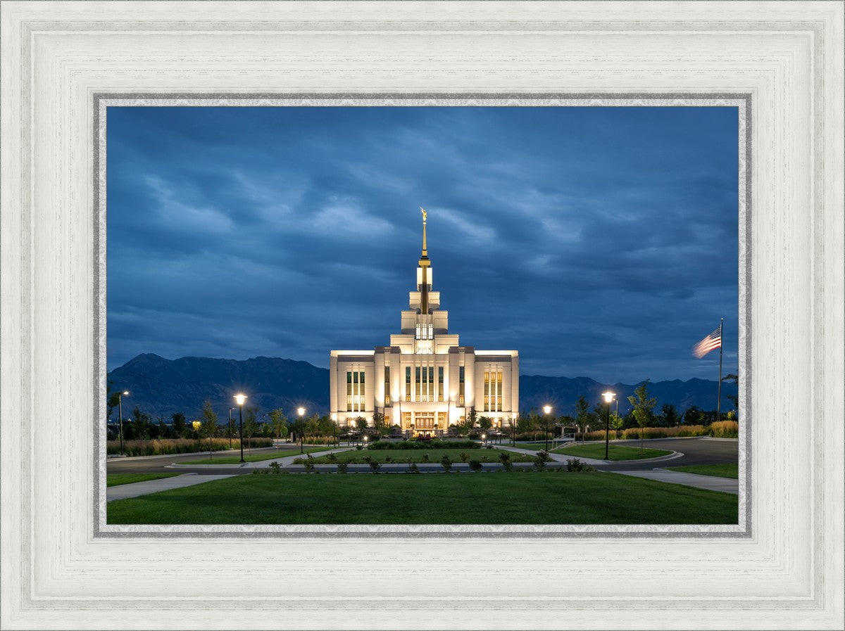 Saratoga Springs Utah Blue Night